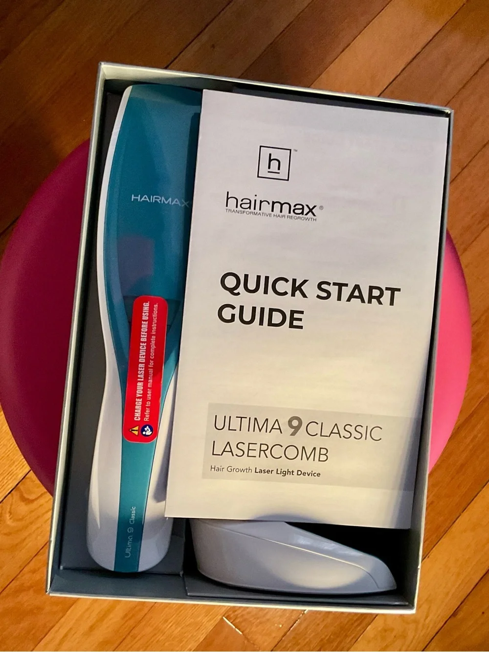 HairMax Ultima 9 Classic LaserComb - Blue/White